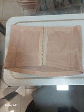 Beige Corset size L steel boned Tight Slimming Lacing Wedding Party's D021