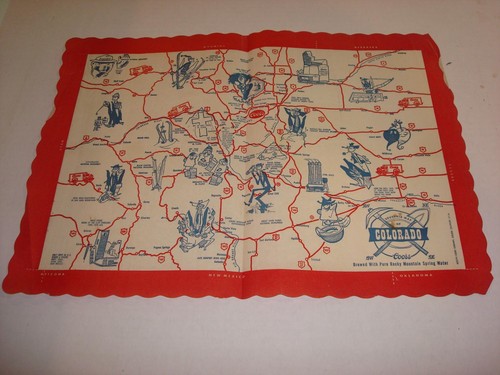 Nice vintage souvenir - nice, map