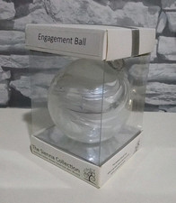 Engagement Gift Friendship Ball Sienna Glass Hanging Ornament Handmade