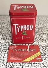 Vintage Retro Typhoo Loose Tea Tea Bags Set Tin Caddy Limited Edition Collectors