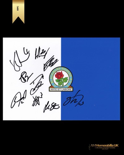 Half signed blackburn rovers - half,