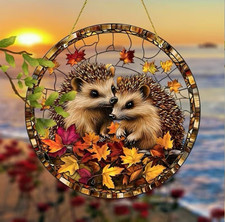 Hedgehog Suncatcher - Hanging