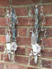 Vintage Crystal Wall Light Sconces