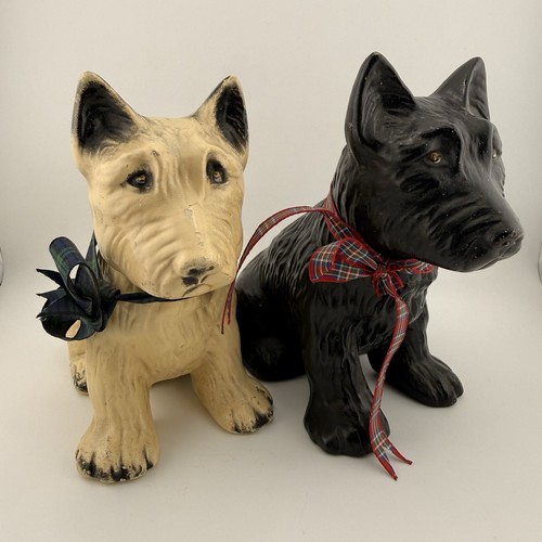 Vintage pair scottie dog - vintage,