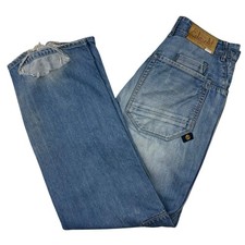 Ecko Unltd Baggy fit blue VTG denim jeans W32” L31” #0161