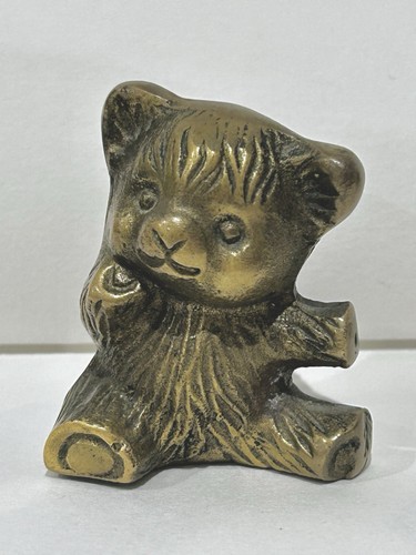 Vintage solid brass - vintage, bear