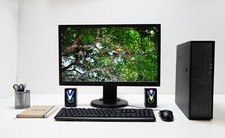 Windows 11 PC 8th Bundle Set 24" Monitor 16 GB DDR4 512 GB SSD Wifi/BT Speakers