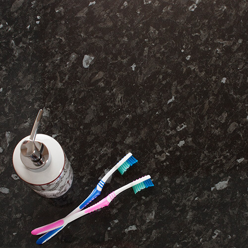 Black gloss laminate bathroom - gloss,