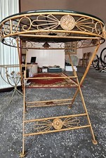 Rare 1960's Round Wrought Iron