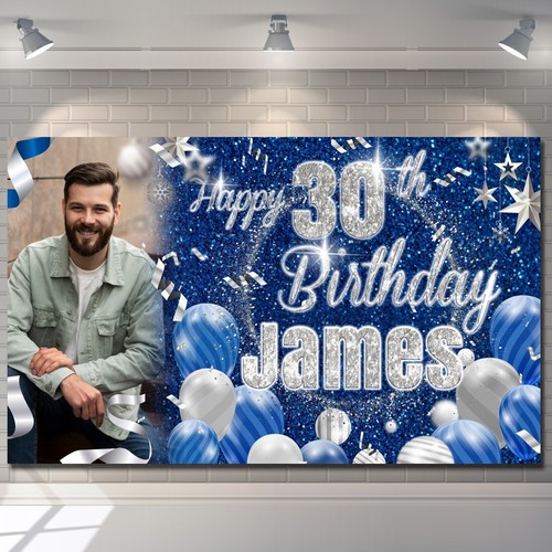 Personalised birthday banner - birthday,
