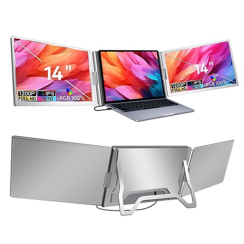 Portable tri screen - portable, tri-screen
