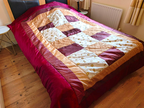 Double patchwork quilted - double,