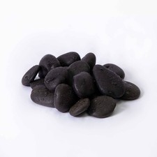 Black Polished Pebbles -