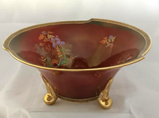 Crown Devon Large Footed Lustre Bowl Owned by Viscount Leverhulme Thornton Manor
