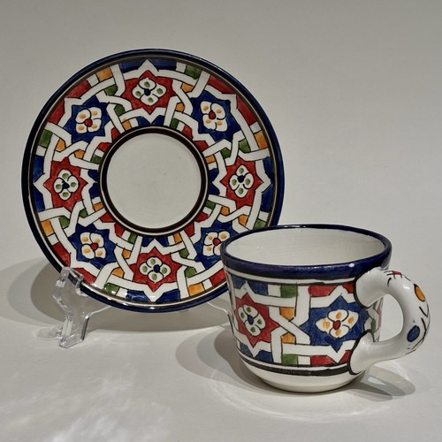 Hand painted moroccan fez - hand,