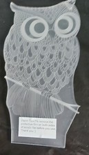 Acrylic Owl for 3D Illusion Night Light Toys