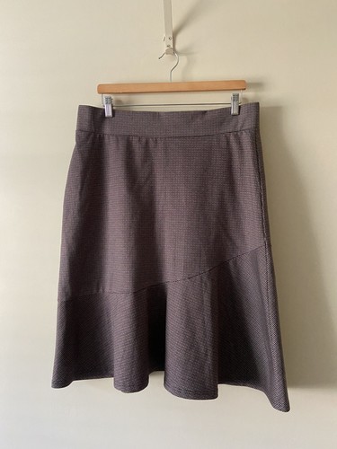 Next brown check plaid skirt - brown,