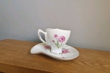 Vintage pink and white floral ‘The Leonardo Collection’ Cup & Biscuit Saucer