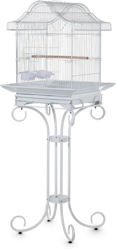 Metal bird cage with stand - cage,