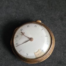 Antique pair cased fusee verge