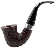 Peterson Sherlock Holmes Original 9mm Filter Sandblast Silver Mounted Briar Pipe
