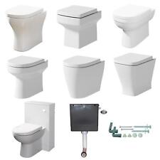 Back To Wall Toilet BTW WC Pan Soft Close Seat Concealed Cistern Furniture Unit