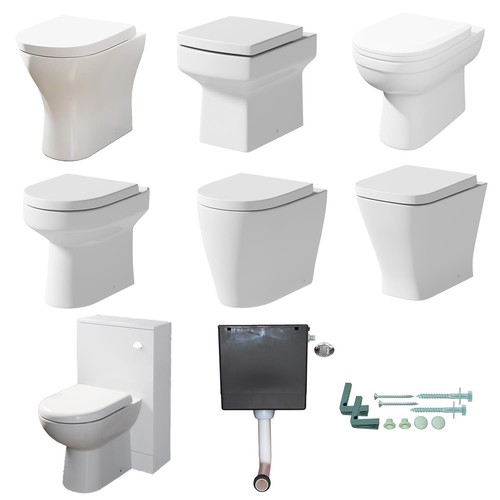 Back wall toilet - wall,