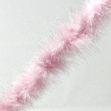 Marabou Feather Trim Soft Fluffy Fur Craft 40mm by the Metre Plain Colours