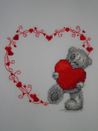 Completed cross stitch tatty - stitch,