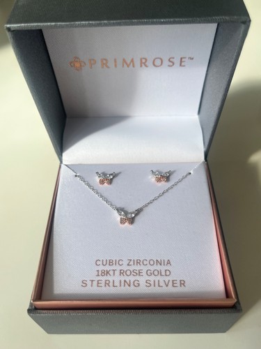 Primrose earrings and necklace - and,