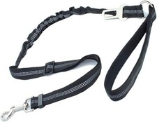 GoBuyer Extra Long Dog Seat Belt for Car Dog Lead Headrest Harness with Reflect