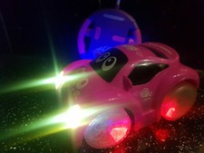 Beetle RC Pink Car Radio Remote Control Car - Musical Sound & Light (NEW BOXED)