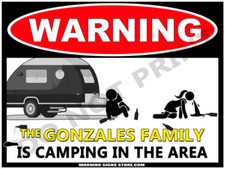 Personalized Camping Sign -