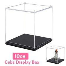 Acrylic Display Cube Perspex Trophy Display Case Transparent 5 Sided Box