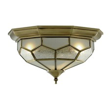 2 Light Antique Brass Finish