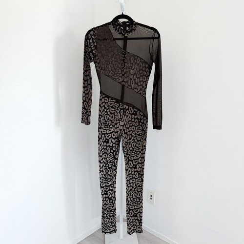 Leopard velvet burnout - velvet, catsuit