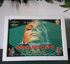 DREAMSCAPE @ THE SANCTURY 1993 RAVE FLYER FRAMED ORIGNAL 