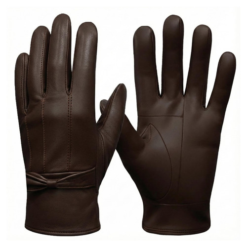 Ladies leather gloves - gloves, warm