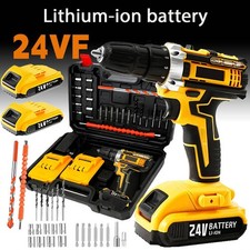 2 Battery 24V Cordless Drill