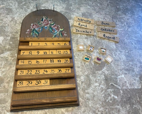 Vintage wooden perpetual - vintage,