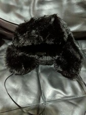 H&M Ladies Black Faux Fur
