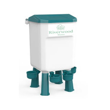 Chicken Poultry Waterer Drinker Large Bird Flock Coop Hen Green 7L Water Litre