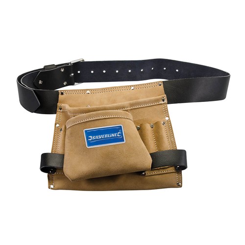 Silverline leather tool bag - tool,