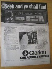 CLARION CAR AUDIO SYSTEMS SEEK