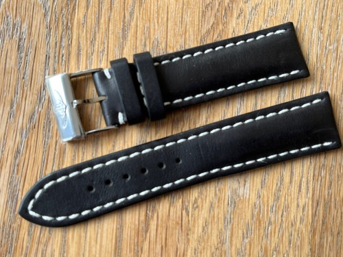 Breitling oem black - calf, strap
