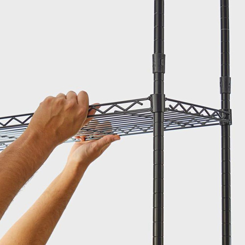 Tier black metal wire - 5-tier,