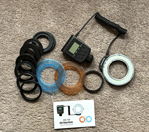 130 led ring light macro - hd-130,