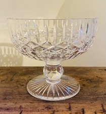 Tyrone Crystal “Enniskillen” Footed Trifle or Candy Dish Vintage Cut Crystal