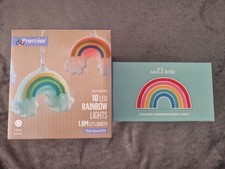 Sass & Belle Rainbow Night Light + 10 LED Hanging Rainbow Lights 