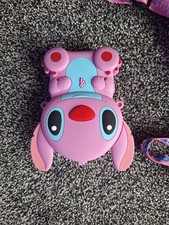 Stitch Crossbody Purse silicone rubber l 3 d effect and small fluffy coin purse 